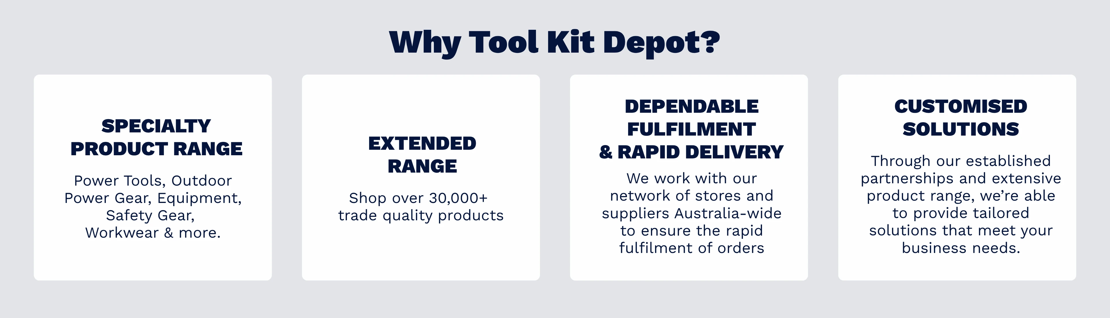Why Tool Kit Depot?