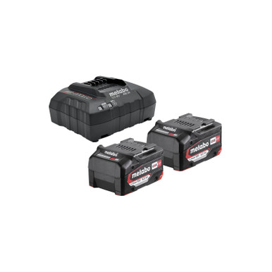 Metabo Starter Pack 1 x Charger, 2 x 5.2Ah Battery - Tool Kit Depot
