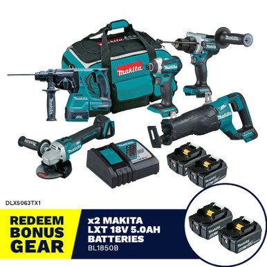 Makita 18V Brushless Piece Combo Kit DLX5063TX1 Tool Kit Depot
