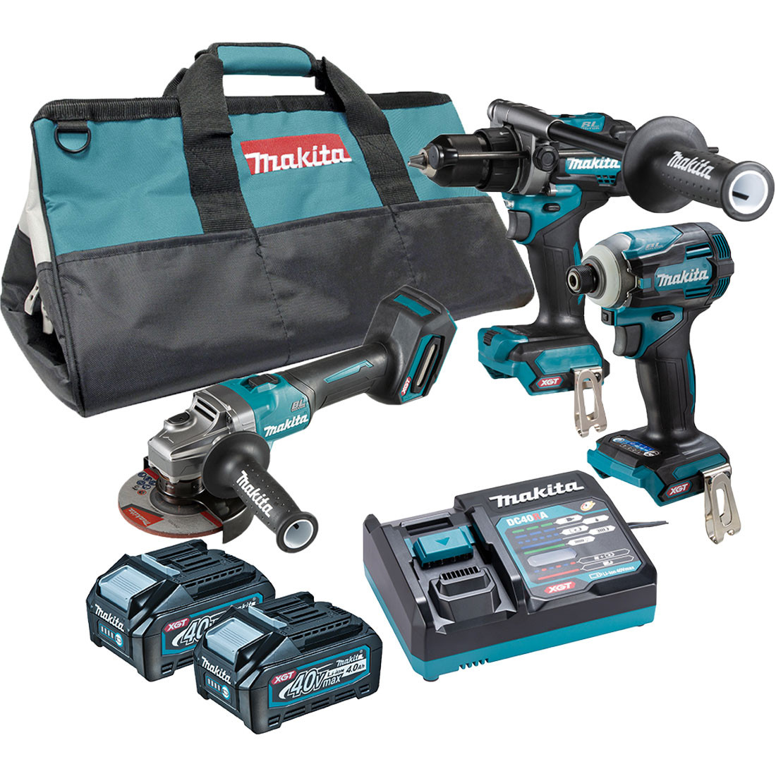 本物 Piece 3 Brushless Max 40V Makita Combo DK0141G301 - Kit テープ・マスキングテープ