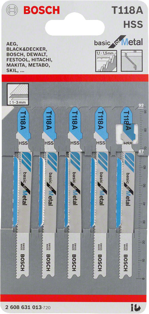 Makita A-86882 Assorted Jigsaw Blade Set for Wood , Metal and Plastic