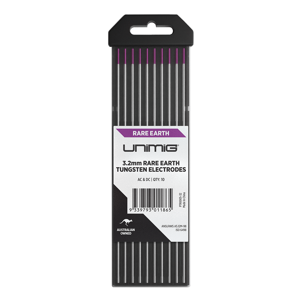 10 Électrodes Tungstène Violet TIG 2,4 X 150mm - Électrodes Composite Terres Rares Pour Soudage