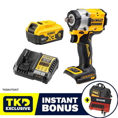DEWALT IMPACT WRENCH MID TORQUE 5AH KIT TKD EXCLUSIVE Tool Kit