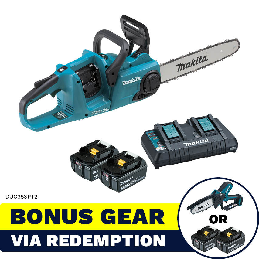 Makita Chainsaw 400mm 18V BL Skin Only - DUC407ZX2