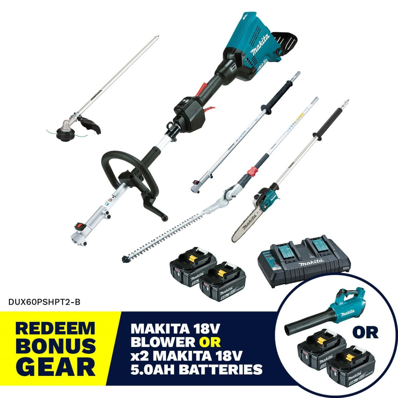 Maki⑅﻿ Makita Hedge Trimmer Attachment 490mm - 196340-3 - Tool Kit Depot