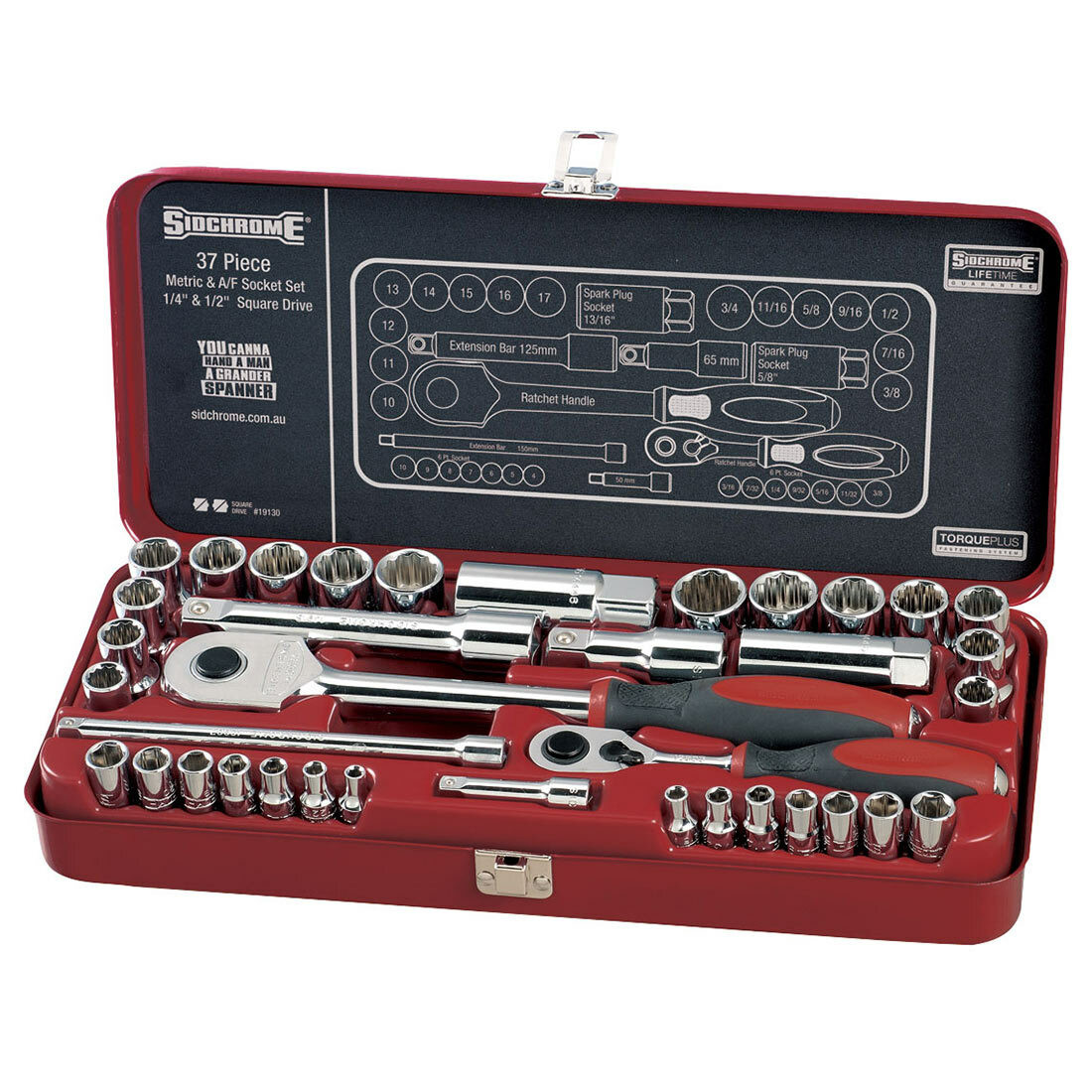 Sidchrome 38 Piece Metric & AF 1/4