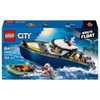 LEGO City 60456 Police Boat Chase Toy with a Floatable Speedboat and Dinghy