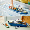 LEGO City 60456 Police Boat Chase Toy with a Floatable Speedboat and Dinghy
