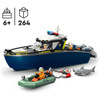 LEGO City 60456 Police Boat Chase Toy with a Floatable Speedboat and Dinghy