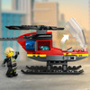 LEGO City Fire Rescue Helicopter Building Toy 60411