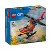 LEGO City Fire Rescue Helicopter Building Toy 60411