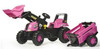Rolly Junior Pink Tractor, Trailer and Loader