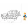 Sluban ModelBricks Off-Road Vehicle Building Set, 317 Pieces, Military Green SUV