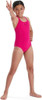 Speedo ECO Endurance+ Medalist Teen Swimsuit (Pink, 13-14 Years / 32")
