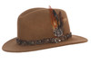 Kansas Wool Felt Crushable Hat Coffee - Small
