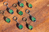 Classic Green Shamrock Keyring