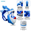 SwimTech Full Face Snorkeling Mask - Kids (XSmall, Blue)