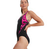 Speedo Eco Endurance+ Hyperboom Splice Muscleback Swimsuit (32", Black/Pink)