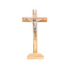 Olive Wood Standing Crucifix 7 inch