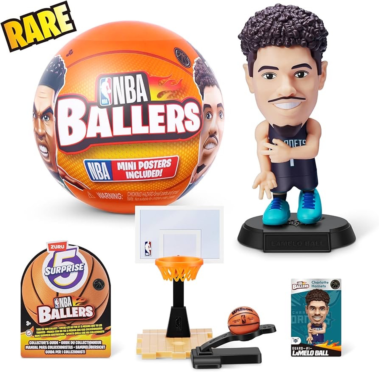 ラスト!NBA BALLERS ミニフィギュア付きボール 5個セット 5 Surprise NBA Ballers - Finnegan's Corner