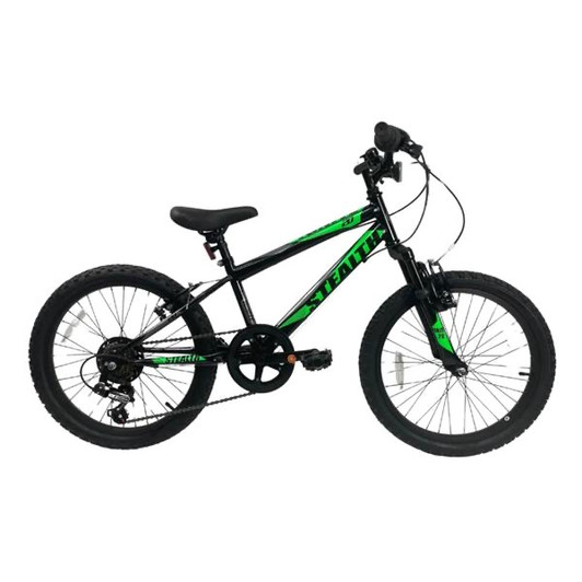 Stealth Boys Bike 20" Black/Green (Single Speed)