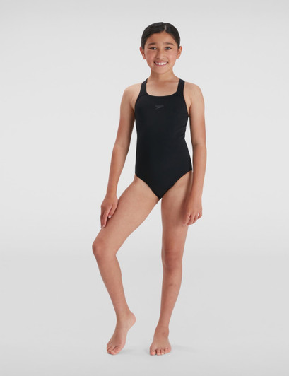 Speedo ECO Endurance+ Medalist Teen Swimsuit (Navy, 13-14 Years / 32")