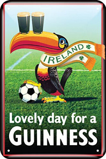 Guinness Metal Sign - Toucan Football