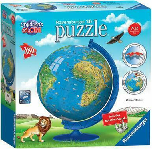 Ravensburger Children's World Globe 180 Pc 3D ... Jigsaw Puzzle