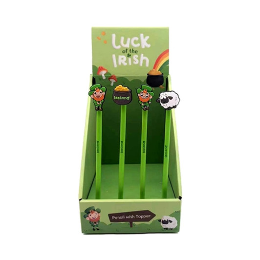 Luck of the Irish Pencil with PVC Ireland Topper