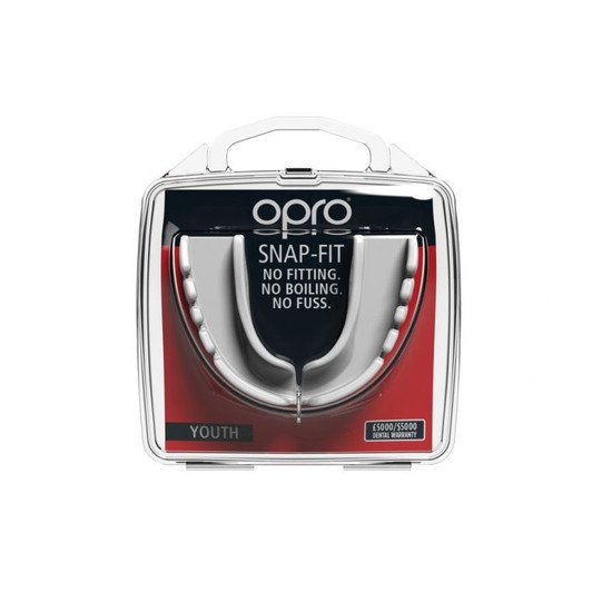 OPRO Snap-Fit Mouthguard (White, Adult)