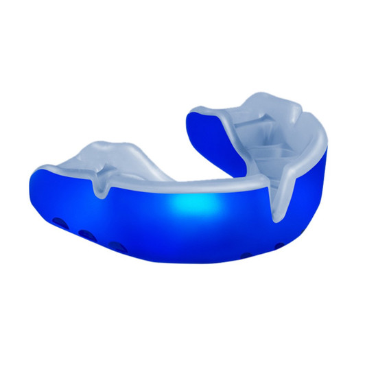 OPRO Gold Self-Fit Mouthguard (Blue/Pearl, Adult)