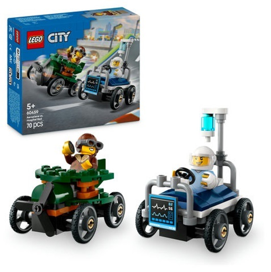 LEGO City Pizza vs. Fire Truck Race Car Pack 60458