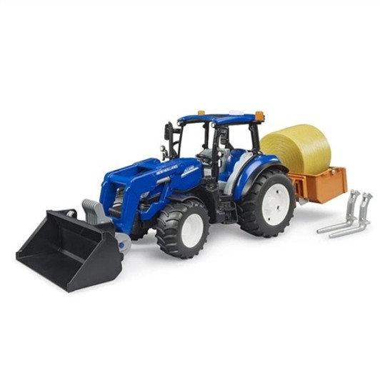 New Holland T5.120 W/Frontloader/Transport Box & Forks