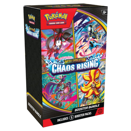 Pokemon TCG: Mega Evolution Chaos Rising - Booster Bundle with 6 English card packets