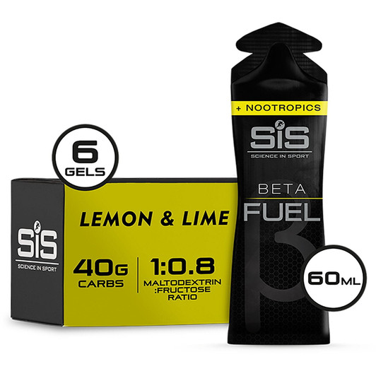 SIS Beta Fuel + Nootropics Energy Gels Lemon & Lime