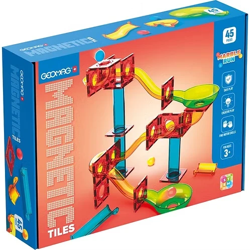 Geomag Magnetic Tiles - Marble Run - 45 Pieces
