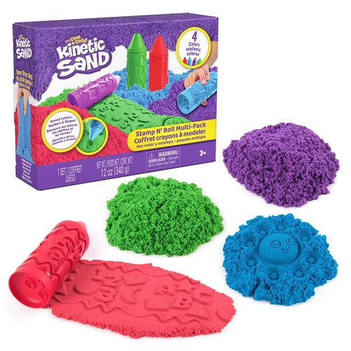 Kinetic Sand Stamp N Roll Crayon - Assorted