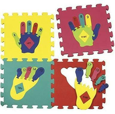 COUNTING HANDS & FEET FOAM PUZZLE MAT