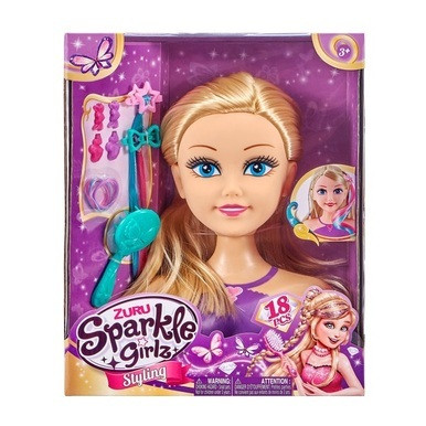 Sparkle Girlz Princess Hair Styling Head By ZURU