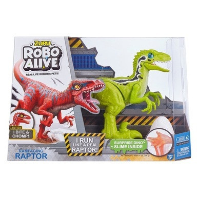 Robo Alive Raptor Dinosaur Green