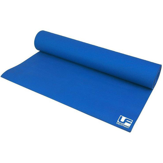 Urban Fitness 4mm Yoga Mat (Blue, 183cm x 61cm x 4mm)