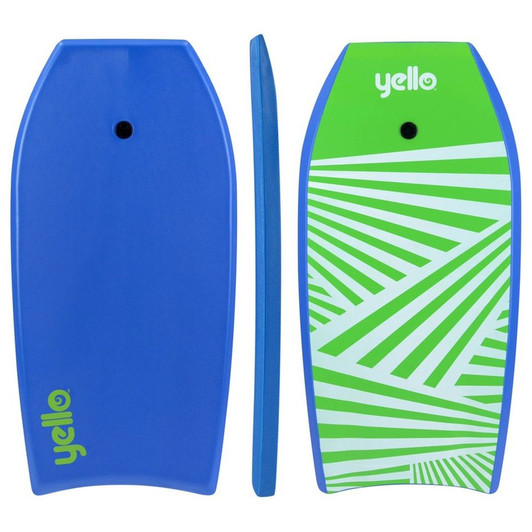Yel 41" Slick Zig Zag 2 Astd Body Board