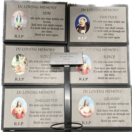 Grave Memorial Plaques