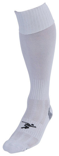 Precision Plain Pro Football Socks Junior (White, 3-6)