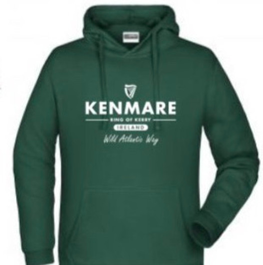 Kenmare Ring Of Kerry Wild Atlantic Way 100% Cotton Hoodie