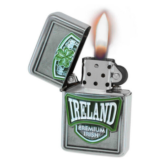 Ireland College Oil Lighter - Silver
