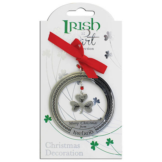 Irish At Heart Christmas Decoration - Shamrock