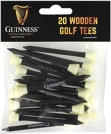 Guinness Wooden Golf Tees 20Pk Bag