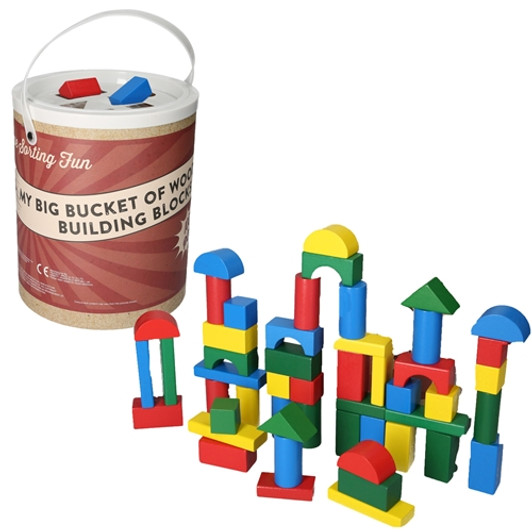 100PCS WOOD SHAPE SORTER BUCKET