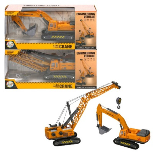 DIE CAST CRANE 2 ASSTD